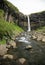 View up to Svartifoss falls