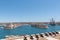 View of Upper Barrakka Gardens in La Valleta, Malta.