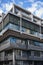 View upwards of grey modern building