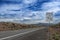 View of the US route 50 known as the Loneliest Road in America in the State of Nevada