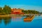 View of Vaasa marina in Finland