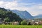 View on Vaduz castle and old town, Lichtenstein