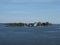 View of Valkosaari island in Helsinki