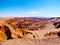 View of the Valle de la luna located at the atacama desert