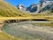 View of Valle Rossa in the Zillertal alps, South Tyrol, Italy