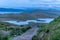 A view of the valley below the old man of Storr from the new easy path leading up the mountain