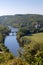 View of the valley of the Dordogne River from Beynac-et-Cazenac Castle, Aquitaine,