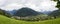 view of valley in Gailtal Alps on a cloudy day