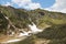 The view of valley near the middle station of Gletscherjet cable car, Kaprun