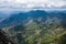 View of the valley in Sequoia National Park in California Aerial view