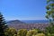 View from the vantage point of the city of Alanya in Turkey and the Mediterranean Sea