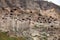 View of Vardzia caves. Vardzia is a cave monastery site in southern Georgia, excavated from the slopes of the Erusheti Mountain on