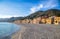 View of Varigotti Beach, Savona, Ligurian coast, Italy.
