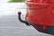 View of the vehicle hitch closeup