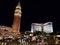 view from the Venetian Hotel in the city of Las Vegas at night