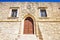 View of the Venetian villa Dei Mezzo is a once three-storied tower located at the village of Etia in eastern Crete, in the region