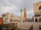 View of the Venice / historical architecture in the main square of the city /