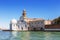 View from the Venice lagoon of the Church of San Michele in isola on the cemetery island of San Michele