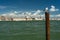 View of Venice with a seagull in the foreground