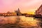 The view of Veniczia pier in the evening, Venice, Italy.