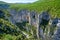 View of the Verdon Gorges at sunny day
