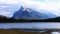 View of Vermillion Lakes and Mount Rundle near Banff, Alberta