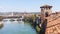 View of Verona with castelvecchio castle