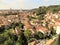 View of Verona, Italy, from hilltop above the city