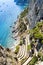 View on Via Krupp from Augustus Gardens, Isle of Capri