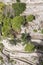 View of Via Krupp pathway from the Gardens of Augustus Giardini di Augusto on the island of Capri, Italy.