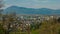 View of Vic and Rozna dolina from Roznik hill above Ljubljana. Krim mountain and barje in the background