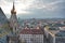 View on Vienna old town from Stephansdom