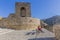 View of a viewpoint next to Puerta de Malaga or Malaga Door in the city of Antequera