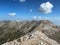 The view from Vihren peak to Kutelo ridge