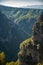 View of Vikos Gorge, a gorge in the Pindus Mountains of northern Greece