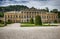 View of Villa Olmo and gardens on Como lake, Italy