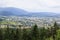 A view of Villach from the Dobrac mountain, Austria