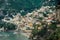 View of a village along the Amalfi Coast in Italy
