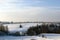 View of the village Boyar in Verkhovazhsky District in winter