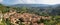 View of village Moustiers Sainte Marie, France