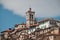 View of village in the Sacro Monte di Varese in a sunny day, UNESCO World Heritage