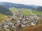View of the village of Wolhusen from a lookout point on the ruins of a burg above the valley - Switzerland Schweiz