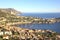 View of Villefranche-sur-mer and Saint Jean Cap Ferrat, French riviera