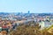 View of Vilnius from the hill of Three Crosses point of view to