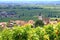 View from the vineyards around the villages rhodt unter rietburg, Hainfeld, Burrweiler, Weyher, Edenkoben, Edesheim on the german