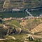 View of the vineyards and the Douro River at Pinhao, Portugal