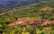 View of Vineyards and Rooftops from Motovun Croatia