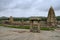 View of Virupaksha Temple from Hemakuta Hill, also known as the Pampavathi temple, Hampi, Karnataka, India.