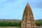 View of Virupaksha Temple from Hemakuta Hill, also known as the Pampavathi temple, Hampi, Karnataka, India.