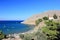 View of Vlicha Bay, Lindos. Rhodes, Greece, Europe.